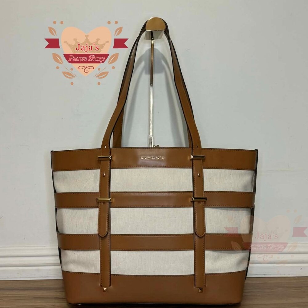 🤎Michael Kors Leather/Canvas Large Purse🤎